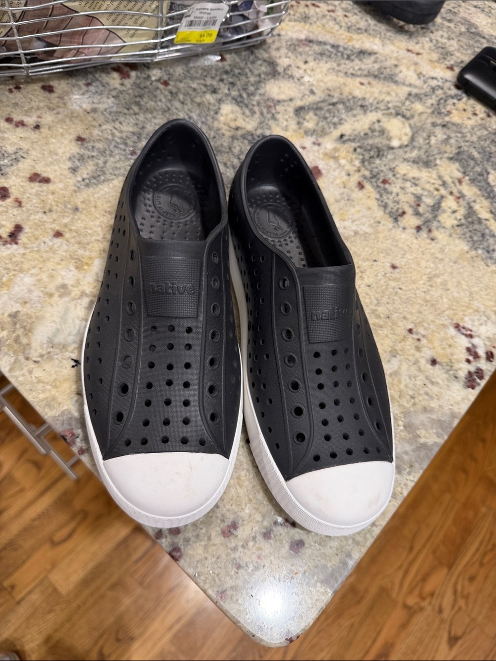 Native Black Slip-On shoes size J 5 like new worn once